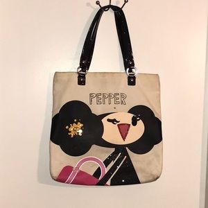 COACH Poppy “pepper” Slim Tote